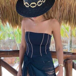 Body suit/ One piece swim suit in black